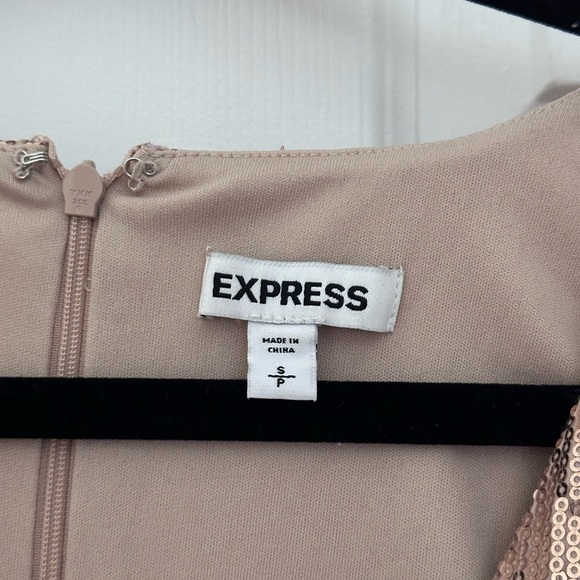 Express Sequin Dress in Rose Gold - Picture 5 of 5